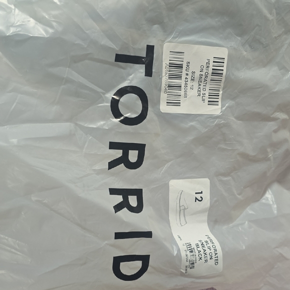 Torrid Womens Black Perforated Slip-On Sneakers - Picture 4 of 5